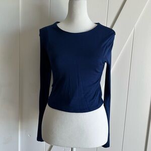 Navy Blue Long Sleeve Women's Top, Super Soft, Never Been Worn